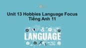 Unit 13 lớp 11: Hobbies-Language Focus
