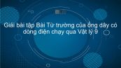 Giải bài tập SGK Vật lý 9 Bài 24: Từ trường của ống dây có dòng điện chạy qua