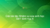 Giải SBT Sinh 6 Bài 2: Nhiệm vụ của sinh học