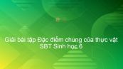 Giải SBT Sinh 6 Bài 3: Đặc điểm chung của thực vật