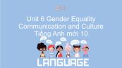 Unit 6 lớp 10: Gender Equality - Communication and Culture
