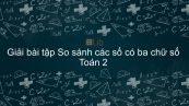 Giải bài tập SGK Toán 2 Bài: So sánh các số có ba chữ số