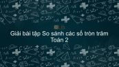 Giải bài tập SGK Toán 2 Bài: So sánh các số tròn trăm