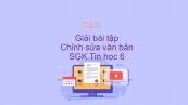 Giải bài tập SGK Tin học 6 Bài 15: Chỉnh sửa văn bản