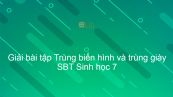 Giải SBT Sinh 7 Bài 5: Trùng biến hình và trùng giày