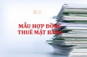 Mẫu hợp đồng thuê mặt bằng mới nhất