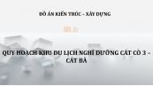 Đồ án: Quy hoạch khu du lịch nghỉ dưỡng Cát Cò 3 - Cát Bà