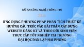 Đồ án: Ứng dụng phương pháp phân tích thiết kế hướng cấu trúc vào bài toán xây dựng Website đăng ký và theo dõi sinh viên thực tập tốt nghiệp tại trường Đại học Dân Lập Hải Phòng