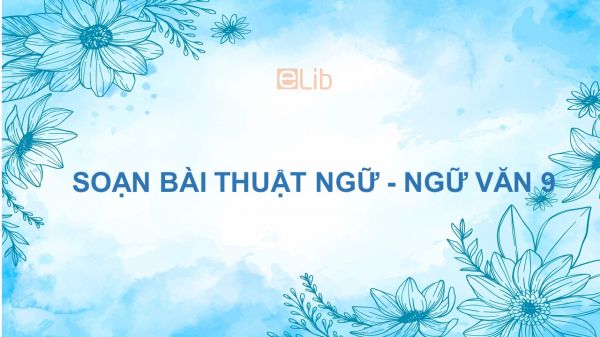 Soạn bài Thuật ngữ Ngữ văn 9 siêu ngắn