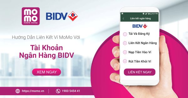 Hướng dẫn cách sử dụng ví Momo của BIDV