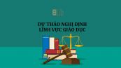 Dự thảo về quy định xử phạt vi phạm hành chính trong lĩnh vực giáo dục
