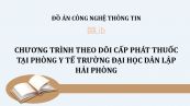 Đồ án: Chương trình theo dõi cấp phát thuốc tại phòng y tế trường Đại học Dân lập Hải Phòng