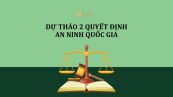Dự thảo về ban hành danh mục thông tin quan trọng an ninh quốc gia