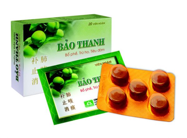 Thuốc ho Bảo Thanh dạng viên ngậm - Điều trị ho gió, ho do nhiễm lạnh, cảm lạnh