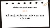 Đồ án: Kỹ thuật giấu tin trên k bit LSB của ảnh