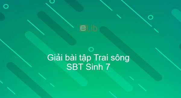 Giải SBT Sinh 7 Bài 18: Trai sông