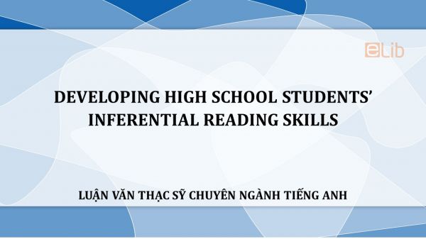 MA-Thesis: Developing high school students’ inferential reading skills