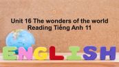 Unit 16 lớp 11: The wonders of the world-Reading