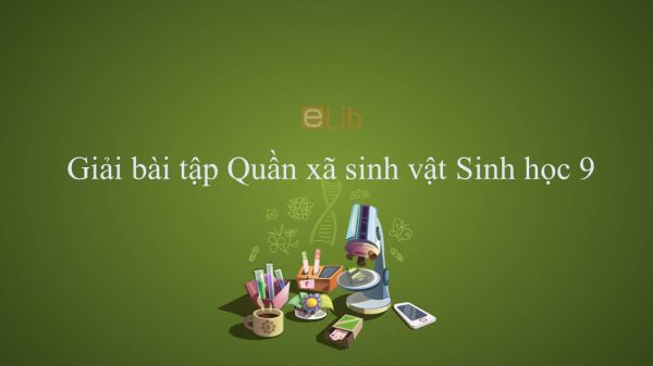 Giải bài tập SGK Sinh học 9 Bài 49: Quần xã sinh vật