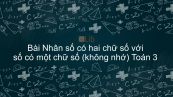 Toán 3 Chương 2 Bài: Nhân số có hai chữ số với số có một chữ số (không nhớ)