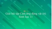 Giải bài tập SGK Sinh học 11 Bài 27: Cảm ứng động vật (tt)