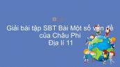 Giải bài tập SBT Địa lí 11 Bài 5: Một số vấn đề của Châu Phi