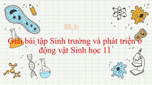 Giải bài tập SGK Sinh học 11 Bài 37: Sinh trưởng và phát triển ở động vật