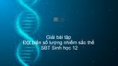 Giải SBT Sinh 12 Bài 6: Đột biến số lượng nhiễm sắc thể