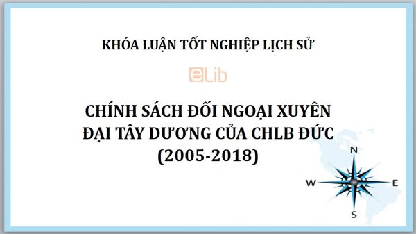 Khóa luận: Chính sách đối ngoại xuyên Đại Tây Dương của CHLB Đức