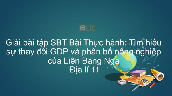 Giải bài tập SBT Địa lí 11 Bài 8: Thực hành: Tìm hiểu sự thay đổi GDP và phân bố nông nghiệp của Liên Bang Nga