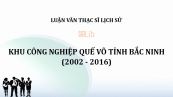 Luận văn ThS: Khu công nghiệp Quế Võ tỉnh Bắc Ninh