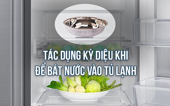 Điều đặc biệt sẽ xuất hiện khi bạn đặt bát nước trong tủ lạnh mỗi đêm