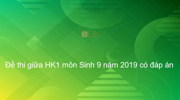 10 đề kiểm tra 1 tiết Học kì 1 môn Sinh lớp 6 năm 2019 có đáp án