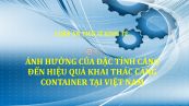 Luận án TS: Ảnh hưởng của đặc tính cảng đến hiệu quả khai thác cảng container tại Việt Nam