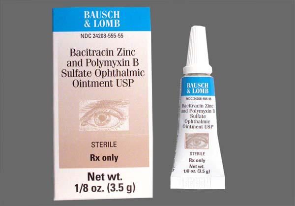 Thuốc Bacitracin + polymyxin B - Điều trị nhiễm trùng mắt