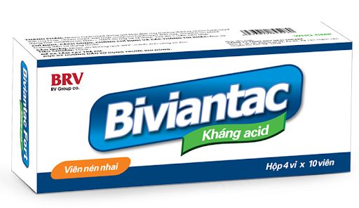 Thuốc Biviantac - Điều trị khó tiêu, nóng vùng thượng vị, chướng bụng