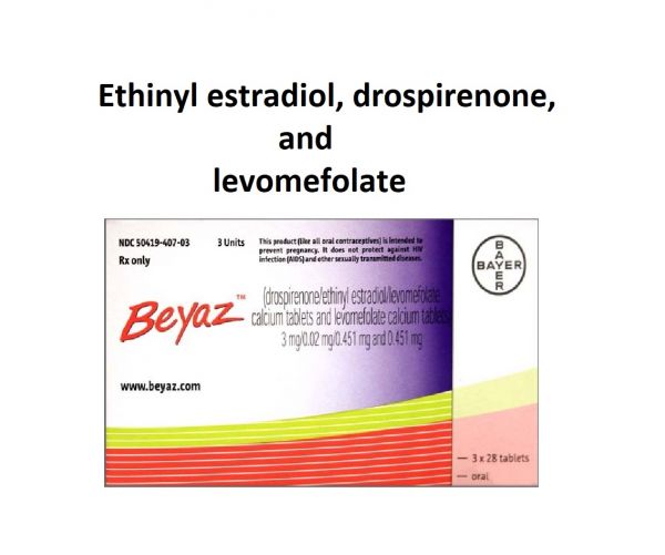 Thuốc Drospirenone + Ethinyl Estradiol + Axit Levomefolic - Thuốc tránh thai