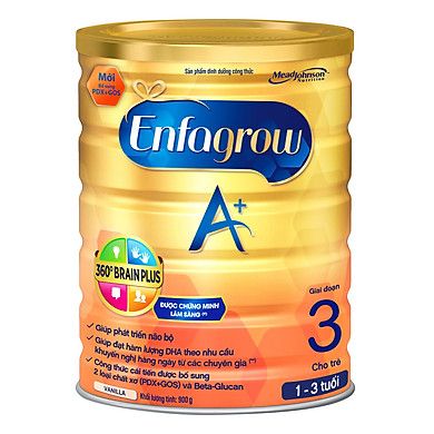 Enfagrow A+3® - Sữa bổ sung dinh dưỡng cần thiết cho trẻ từ 1 - 3 tuổi
