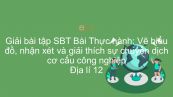 Giải bài tập SBT Địa lí 12 Bài 29: Thực hành: Vẽ biểu đồ, nhận xét và giải thích sự chuyển dịch cơ cấu công nghiệp