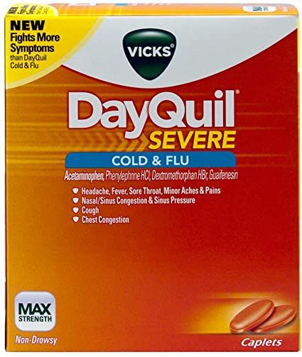 Thuốc DayQuil® Severe Cold & Flu Caplets - Điều trị cảm lạnh