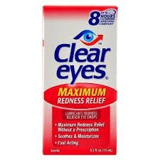 Thuốc Clear eyes® Redness Relief - Bảo vệ mắt, giảm đỏ mắt do dị ứng