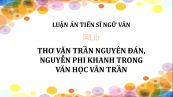Thơ văn Trần Nguyên Đán, Nguyễn Phi Khanh trong văn học Vãn Trần