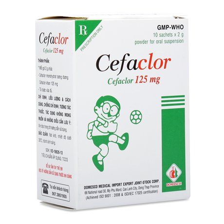 Thuốc Cefaclor 125mg - Điều trị nhiễm khuẩn đường hô hấp trên và hô hấp dưới