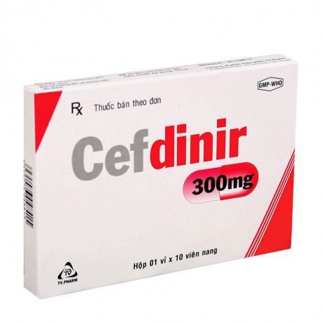 Thuốc Cefdinir 300mg - Điều trị viêm phổi, viêm xoang cấp tính