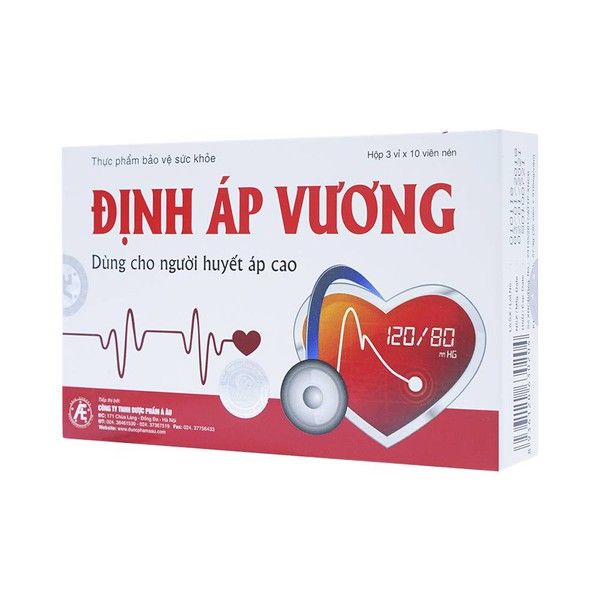 Định Áp Vương - Thực phẩm chức năng hỗ trợ các bệnh về huyết áp