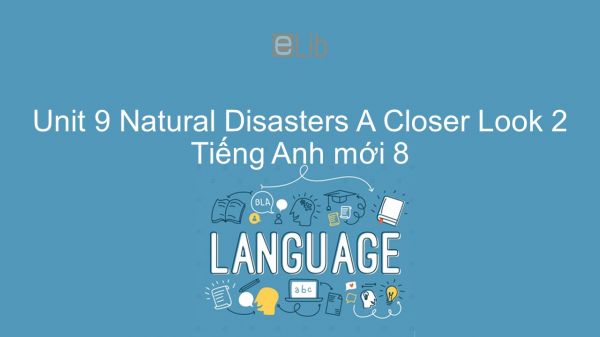 Unit 9 lớp 8: Natural Disasters - A Closer Look 2