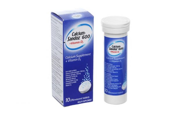 Thuốc Calcium Sandoz 600+Vitamin D3® - Điều trị thiếu canxi và vitamin D
