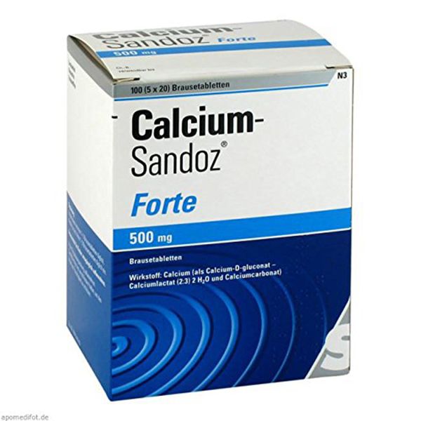 Thuốc Calcium Sandoz Forte® - Điều trị thiếu hụt canxi thời kỳ mang thai, cho con bú