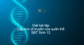 Giải SBT Sinh 12 Bài 16: Cấu trúc di truyền của quần thể