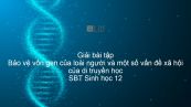 Giải SBT Sinh 12 Bài 22: Bảo vệ vốn gen của loài người và một số vấn đề xã hội của di truyền học